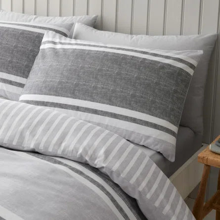 CATHERINE LANSFIELD TEXTURED BANDED STRIPE DUVET SET – McFadden's