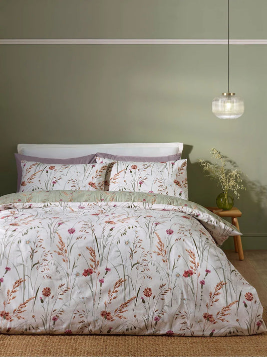BRUSHED GRASMERE FLORAL DUVET SET