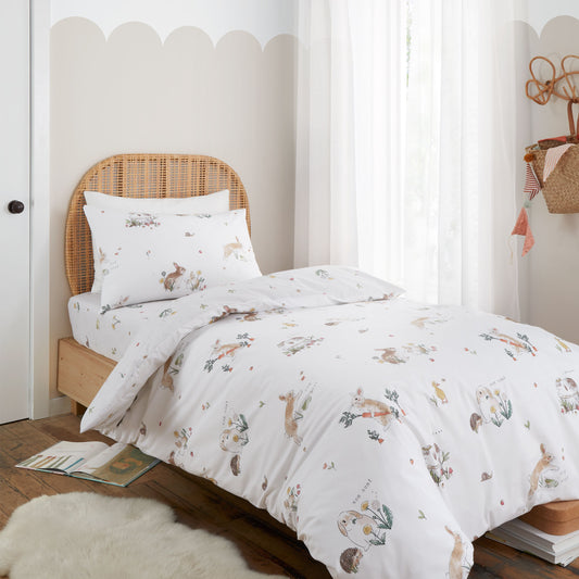 BUNNY RABBIT FRIENDS DUVET SET