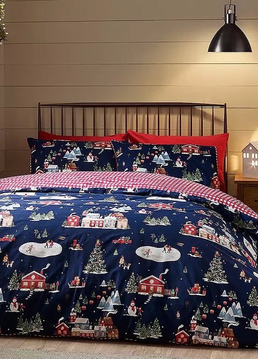 SKI VILLAGE DUVET SET SINGLE