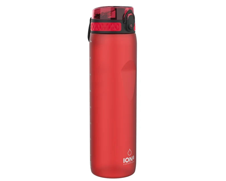 ION8 WATER BOTTLE FROSTED SCARLET 1L