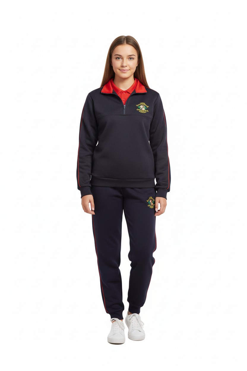 Loreto Balbriggan PE Uniform with Half-Zip Top