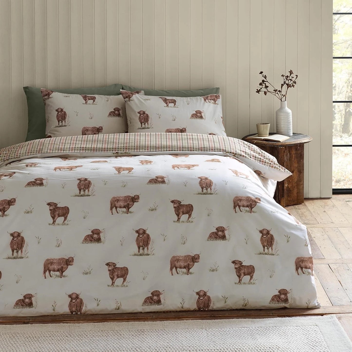 ANGUS HIGHLAND COW DUVET SET KING