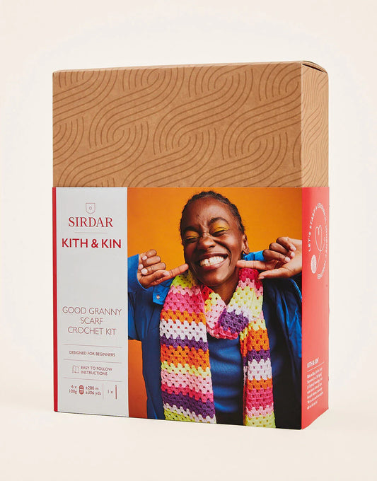 KITH & KIN GRANNY SCARF CROCHET KIT