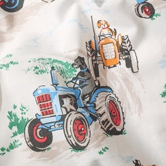 CATH KIDSTON VINTAGE TRACTORS CREAM DUVET SET