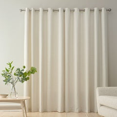 CHENILLE STRIPE CREAM CURTAINS