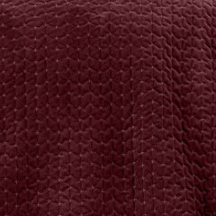 ATTICA VELVET BURGUNDY BEDSPREAD