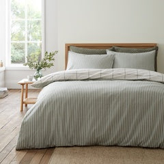 BRUSHED REGAL CHECK DUVET COVER GREEN