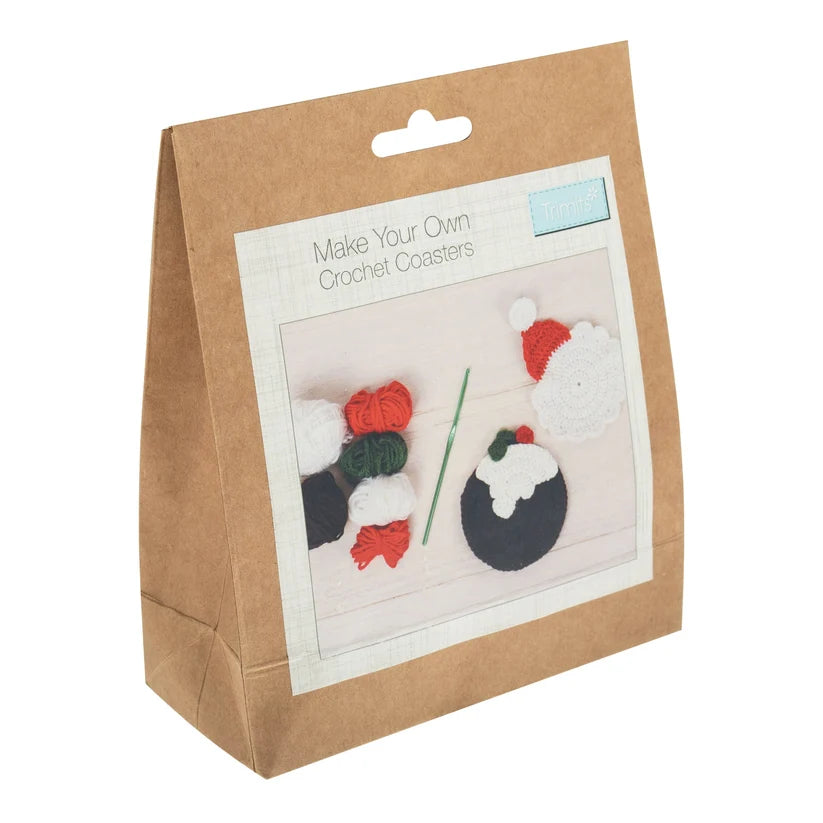 MY FIRST CROCHET KIT CHRISTMAS COASTERS
