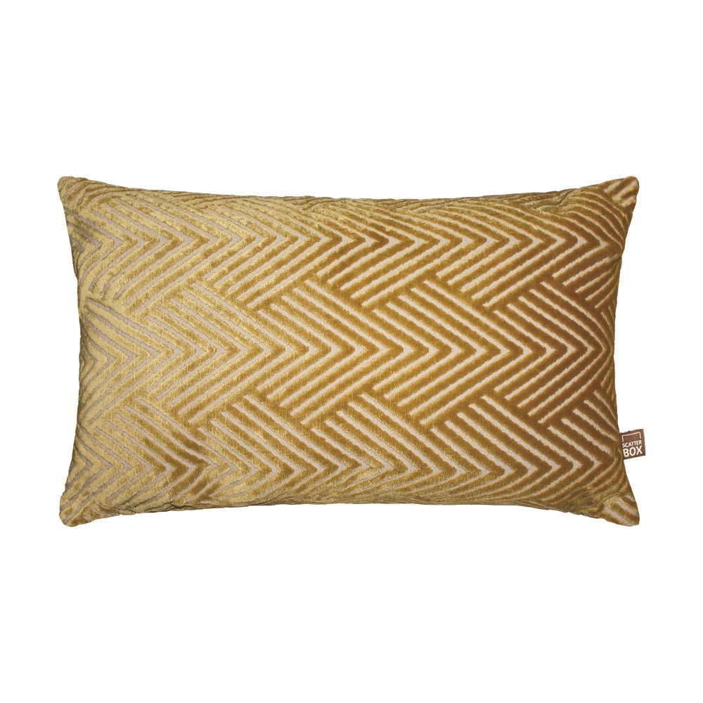 Scatter Box Vesper 35x50cm Cushion, Antique Gold
