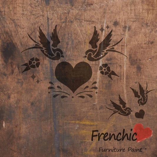SWALLOWS IN LOVE STENCIL 25G