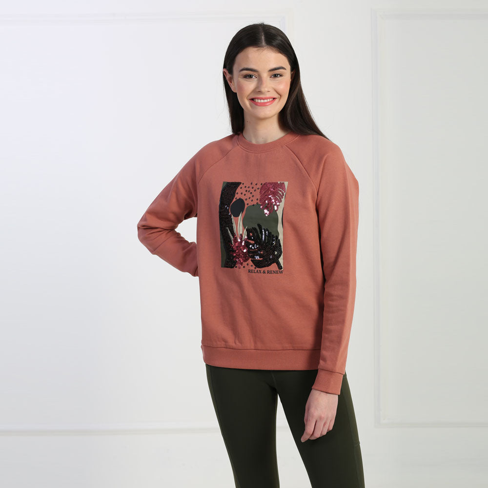 Relax & Renew Iris Sweater Rose