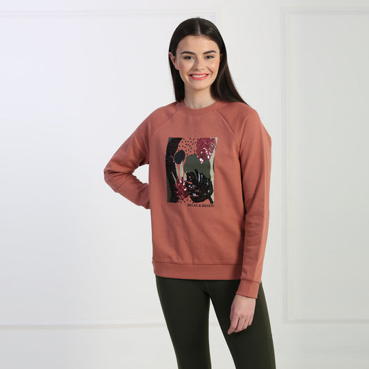 Relax & Renew Iris Sweater Rose