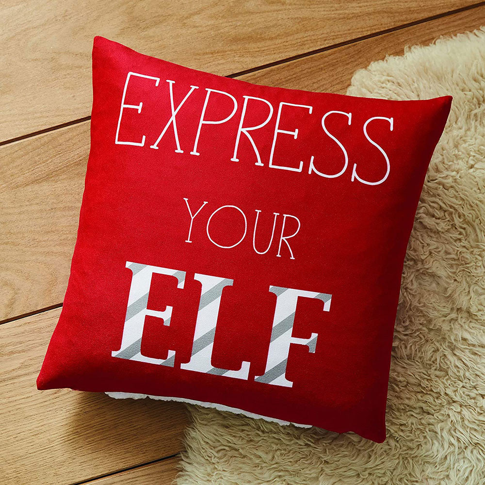 EXPRESS YOUR ELF FILLED CUSHION 45x45cm